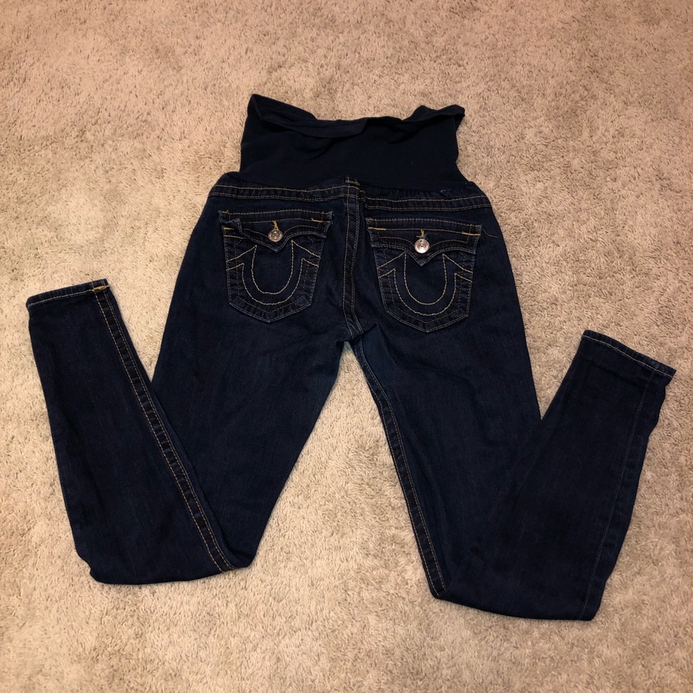 True religion maternity skinny jeans